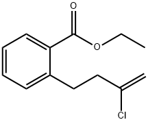 4-(2-カルボエトキシフェニル)-2-クロロ-1-ブテン 化学構造式