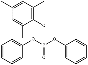 Phosphoric acid diphenyl 2,4,6-trimethylphenyl ester Struktur