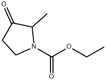 2-Methyl-3-oxo-1-Pyrrolidinecarboxylic acid ethyl ester Struktur