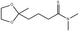 1,3-Dioxolane-2-butanethioamide,  N,N,2-trimethyl- Struktur