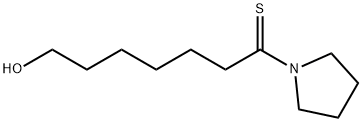Pyrrolidine,  1-(7-hydroxy-1-thioxoheptyl)-  (9CI) Struktur