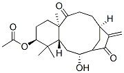 (3S,4aR,6R,10R,13aR)-3-Acetoxy-1,2,3,4,4a,5,6,9,10,11,12,13a-dodecahydro-6-hydroxy-4,4,13a-trimethyl-9-methylene-10,7-metheno-7H-benzocycloundecene-8,13-dione Structure