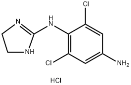 アプラクロニジン塩酸塩 化学構造式