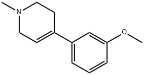 1-methyl-4-(3-methoxyphenyl)-1,2,3,6-tetrahydropyridine 结构式