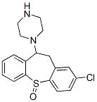 2-クロロ-10-ピペラジノ-10,11-ジヒドロジベンゾ[b,f]チエピン5-オキシド 化学構造式