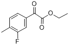 3-フルオロ-4-メチルベンゾイルぎ酸エチル 化学構造式