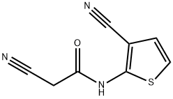 2-氰基-N-(3-氰基噻吩-2-基)乙酰胺, 73227-83-5, 结构式