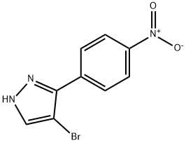 4-溴-3-(4-硝基苯基)吡唑, 73227-97-1, 结构式