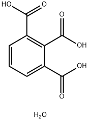 1,2,3-ベンゼントリカルボン酸 水和物 化学構造式