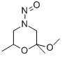 N-nitroso-2-methoxy-2,6-dimethylmorpholine Struktur