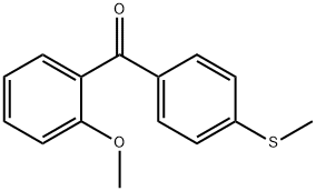 2-METHOXY-4'-METHYLTHIOBENZOPHENONE 结构式