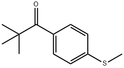 2,2-二甲基-1-(4-(甲硫基)苯基)丙-1-酮 结构式