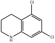 5,7-二氯-1,2,3,4-四氢喹啉 结构式