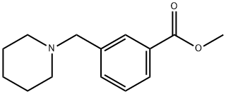 METHYL 3-(PIPERIDIN-1-YLMETHYL)BENZOATE 结构式