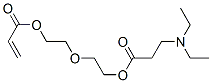 2-[2-[(1-oxoallyl)oxy]ethoxy]ethyl N,N-diethyl-beta-alaninate Structure