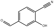Benzonitrile, 4-formyl-2-hydroxy- (9CI) Structure