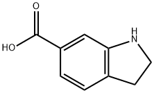 吲哚啉-6-羧酸, 732922-86-0, 结构式