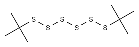 di-tert-butyl hexasulphide Structure