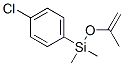(p-Chlorophenyl)-isopropenoxy-dimethylsilane 结构式