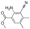 Benzoic acid, 2-amino-3-cyano-4,5-dimethyl-, methyl ester (9CI) Structure