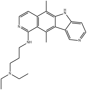 N-[3-(Diethylamino)propyl]-6,11-dimethyl-5H-pyrido[3',4':4,5]pyrrolo[2,3-g]isoquinoline-10-amine Structure