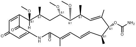 (6S,15R)-6,17-ジデメトキシ-15-メトキシ-6-メチル-11-O-メチルゲルダナマイシン 化学構造式