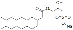 3-Heptylundecanoic acid 2-hydroxy-3-[(sodiooxy)sulfonyl]propyl ester 结构式