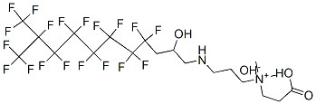 (2-carboxyethyl)-3-[[4,4,5,5,6,6,7,7,8,8,9,9,10,11,11,11-hexadecafluoro-2-hydroxy-10-(trifluoromethyl)undecyl]amino]propyldimethylammonium hydroxide Structure
