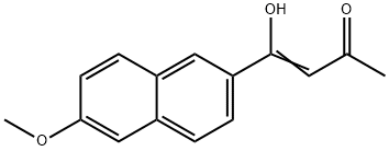 3-Buten-2-one, 4-hydroxy-4-(6-methoxy-2-naphthalenyl)- Struktur
