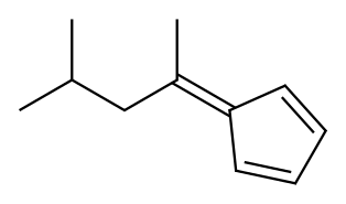 5-(1,3-Dimethylbutylidene)-1,3-cyclopentadiene Structure