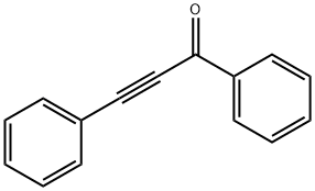 1,3-ジフェニル-2-プロピン-1-オン 化学構造式