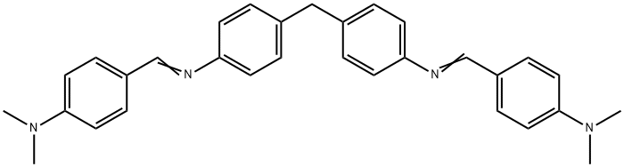 4,4'-メチレンビス[N-[[4-(ジメチルアミノ)フェニル]メチレン]ベンゼンアミン] 化学構造式