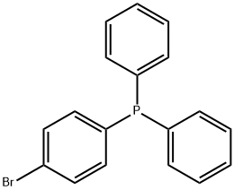 (4-ブロモフェニル)ジフェニルホスフィン 化学構造式