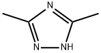 3,5-ジメチル-1H-1,2,4-トリアゾール 化学構造式