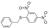 2,4-ジニトロ-1-[(フェニルメチル)チオ]ベンゼン 化学構造式