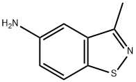5-氨基-3-甲基1,2-苯异噻唑 结构式