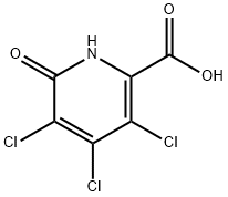 3,4,5-三氯-6-羟基吡啶-2-羧酸, 73455-14-8, 结构式