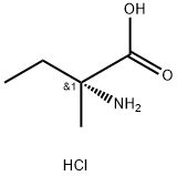 (R)-2-アミノ-2-メチル酪酸塩酸塩 化学構造式