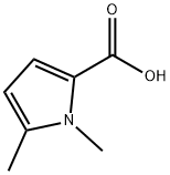 1,5-ジメチル-1H-ピロール-2-カルボン酸 化学構造式