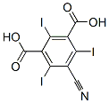 5-シアノ-2,4,6-トリヨード-1,3-ベンゼンジカルボン酸 化学構造式