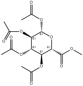 1,2,3,4-四-O-乙酰基-Β-D-葡萄糖醛酸甲酯 结构式
