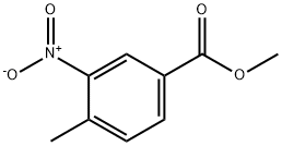4-甲基-3-硝基苯甲酸甲酯, 7356-11-8, 结构式