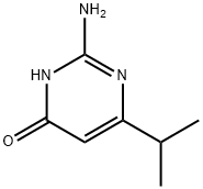 2-アミノ-6-イソプロピルピリミジン-4-オール 化学構造式