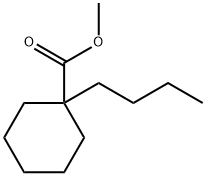 1-Butylcyclohexanecarboxylic acid methyl ester Structure