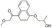 1-(4-Methoxyacetyl-1-naphtyloxy)-2-propanol 结构式