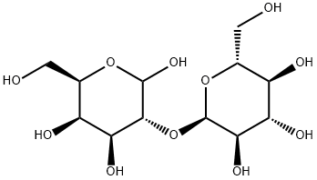 2-O-(Α-D-吡喃葡萄糖基)-D-半乳糖 结构式