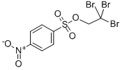 Benzenesulfonic acid, p-nitro-, 2,2,2-tribromoethyl ester Structure