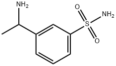 Benzenesulfonamide, 3-(1-aminoethyl)- (9CI) Structure