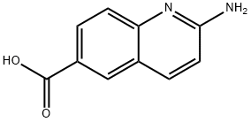 6-Quinolinecarboxylicacid,2-amino-(9CI) Structure