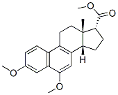 14.beta.-Estra-1,3,5(10),6,8-pentaene-17.alpha.-carboxylic acid, 3,6-dimethoxy-, methyl ester, (+-)- 结构式